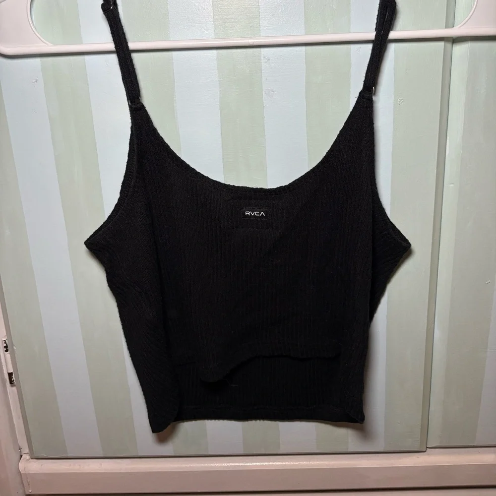 RVCA Black Women's Crop Top - Picture 3 of 3